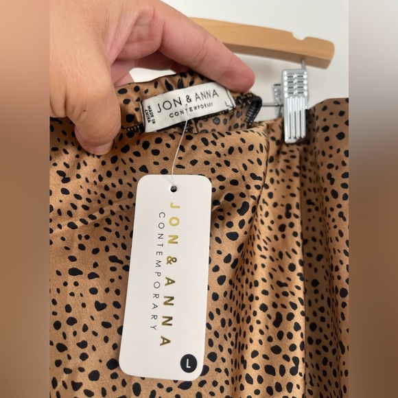 NWT Jon & Anna animal print slip skirt large - Picture 4 of 7